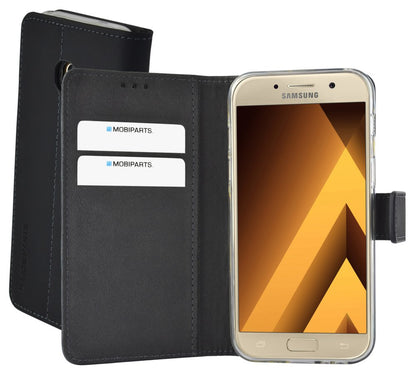 Mobiparts Premium Wallet TPU Case | Samsung Galaxy A3 (2017) | Zwart - Matmuis - Matmuis
