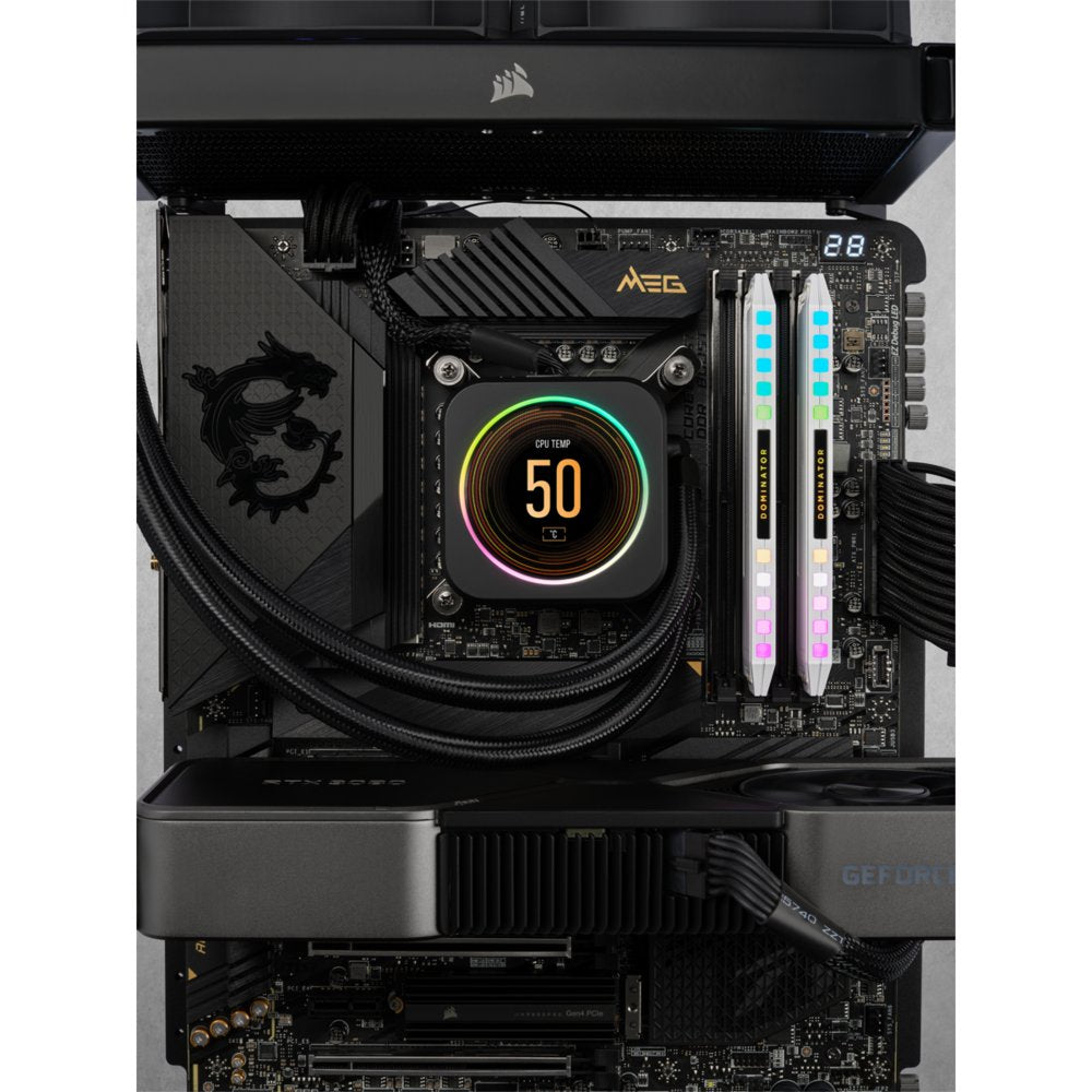 Corsair Dominator Platinum RGB Wit | 32GB 2x16GB DDR5 | 5600MHz | DIMM | CL40 | Geheugenmodule | RAM - Matmuis - Matmuis