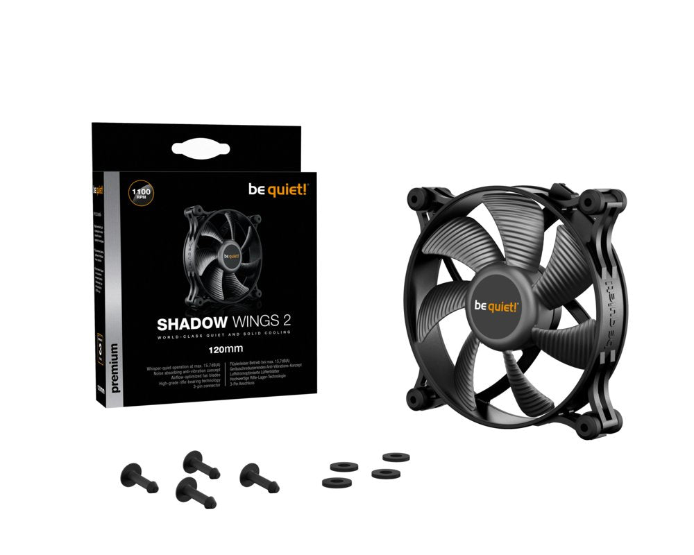 be quiet! Shadow Wings 2 | 120mm Case Fan - Matmuis - Matmuis