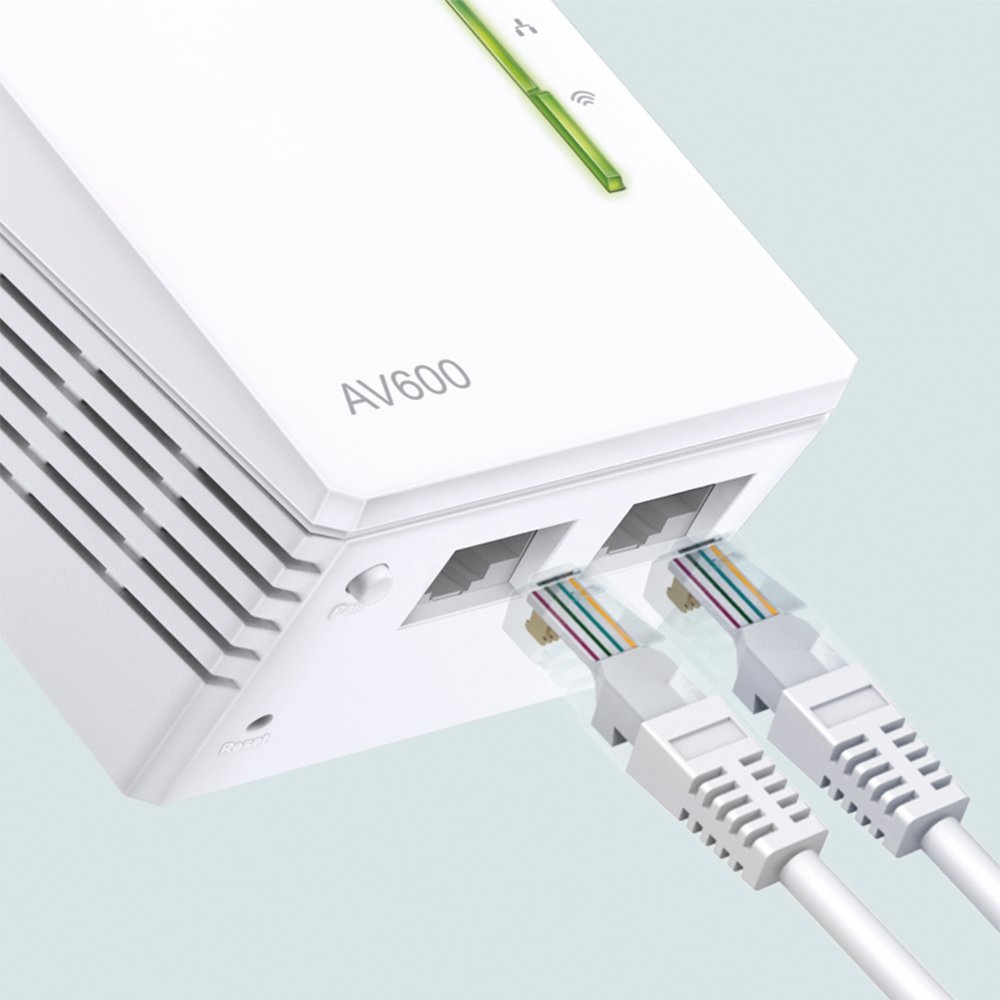 TP-Link AV600 | Powerline Adapter Set | 300 Mbps Wi-Fi N300 | 600 Mbps Powerline | Starter Kit - Matmuis