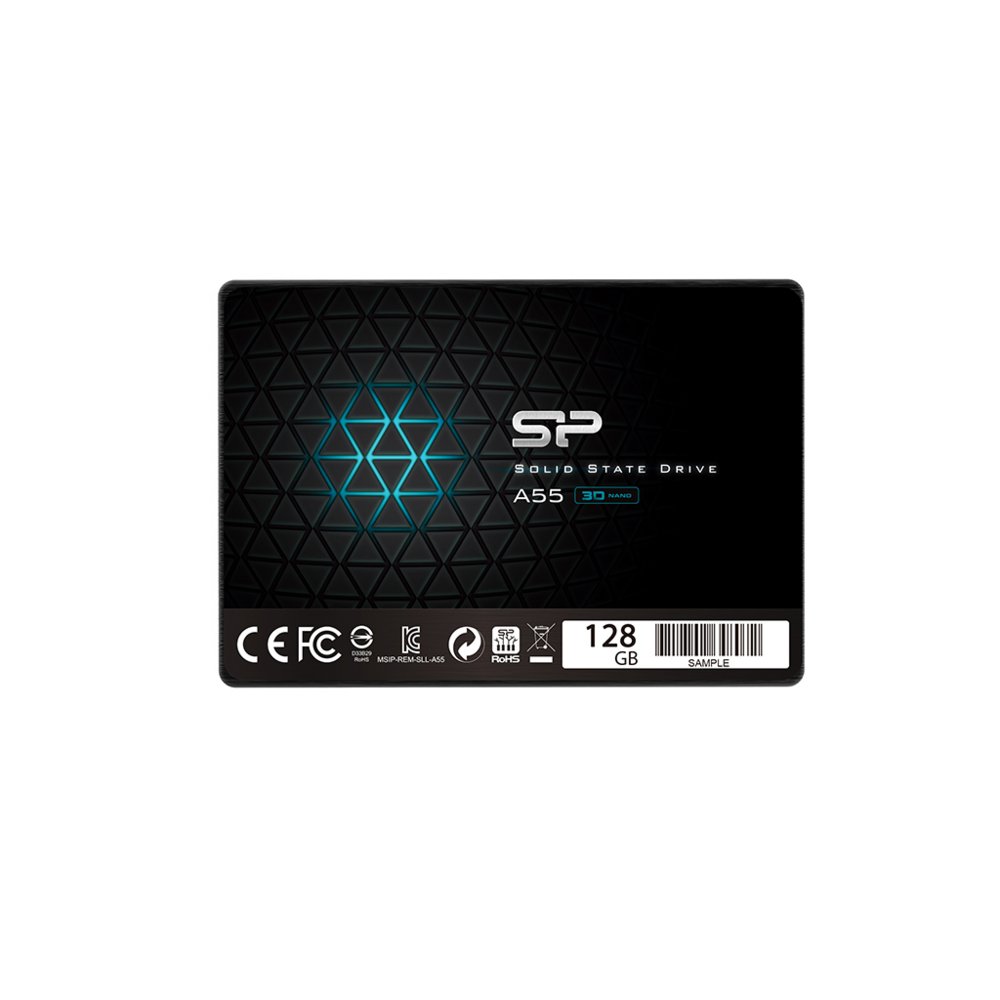 Silicon Power A55 | 128GB SATA SSD | 2.5'' | 460MB/s Lezen | 360MB/s Schrijven - Matmuis