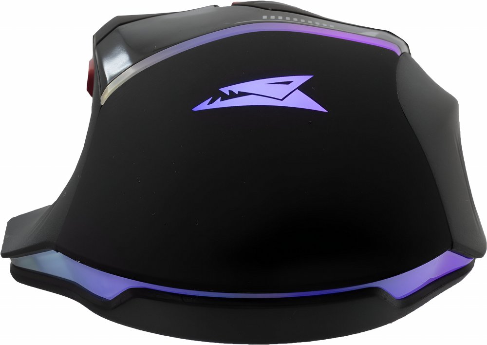 Baracuda MANTA RGB | Bekabelde Gaming Muis | Rechtshandig | USB-A | 12800 DPI | Zwart - Matmuis - Matmuis
