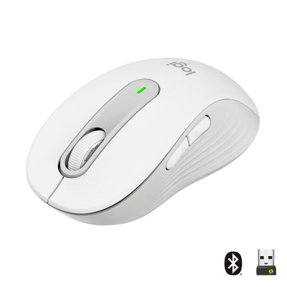 Logitech Signature M650 | Draadloze Muis | Rechtshandig | RF + Bluetooth | 2000 DPI | Wit - Matmuis - Matmuis