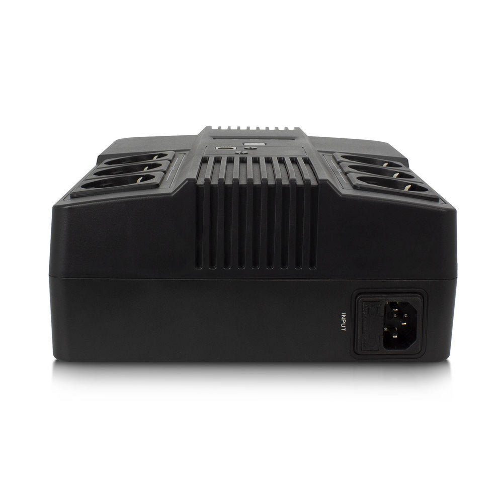 ACT AC2300 Line-Interactive UPS | 600 VA | 6 Stopcontacten (3 op Accu) | AVR Spanningstabilisatie | Netspanningsbeveiliging - Matmuis - Matmuis
