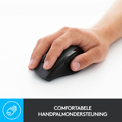 Logitech Marathon M705 | Draadloze Muis | Rechtshandig | RF | 1000 DPI | Zwart - Matmuis - Matmuis