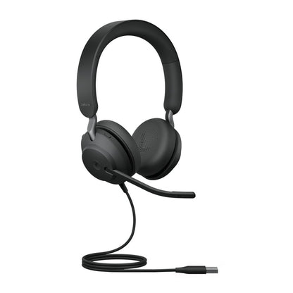 Jabra Evolve2 40SE | Bedrade On-ear headset | USB-A | Zwart - Matmuis - Matmuis