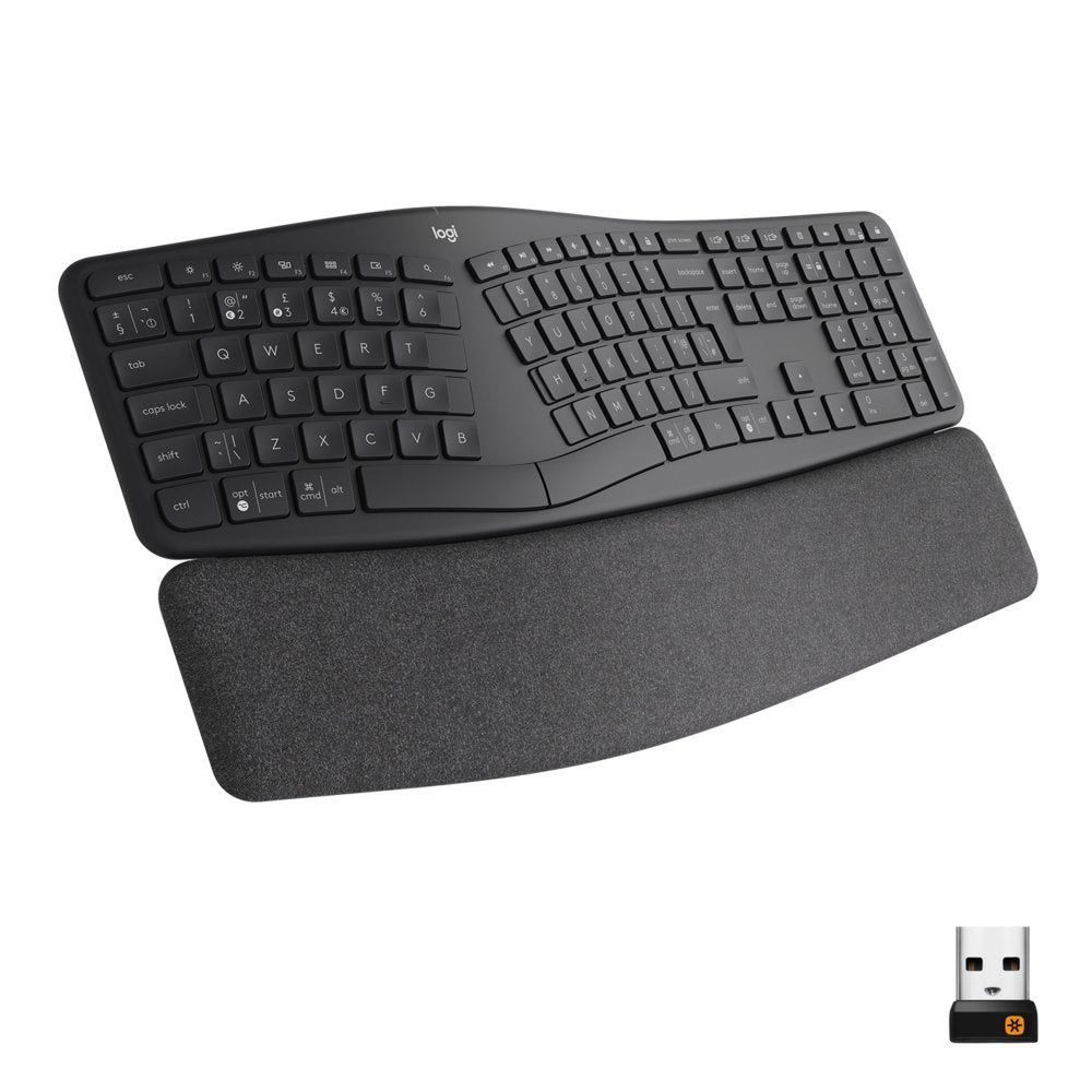 Logitech K860 Ergo | Draadloos Bluetooth Toetsenbord met Receiver | QWERTY - Matmuis - Matmuis