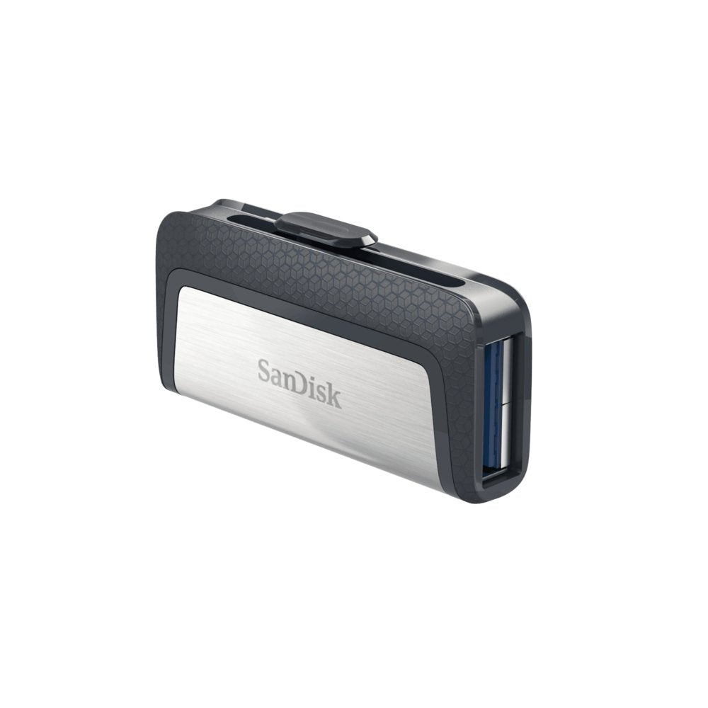 SanDisk Ganda UltraType | 256GB USB-C 3.2 & USB-A 3.2 Flash Drive | Zilver - Matmuis