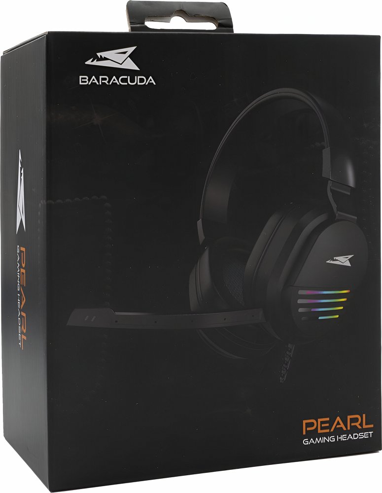 Baracuda PEARL RGB | On-Ear Gaming Headset 3,5mm en USB | Zwart - Matmuis