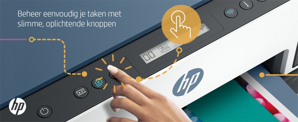 HP Smart Tank 7006 | All-in-One Inkjetprinter | 4800 x 1200 DPI | Wi-Fi | Kleur - Matmuis - Matmuis