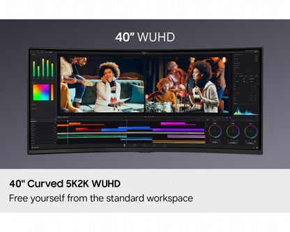 Samsung ViewFinity S8 S85TH | 40" 5K2K | 144Hz | Thunderbolt 5 | Curved Ultrawide Monitor | Zwart - Matmuis