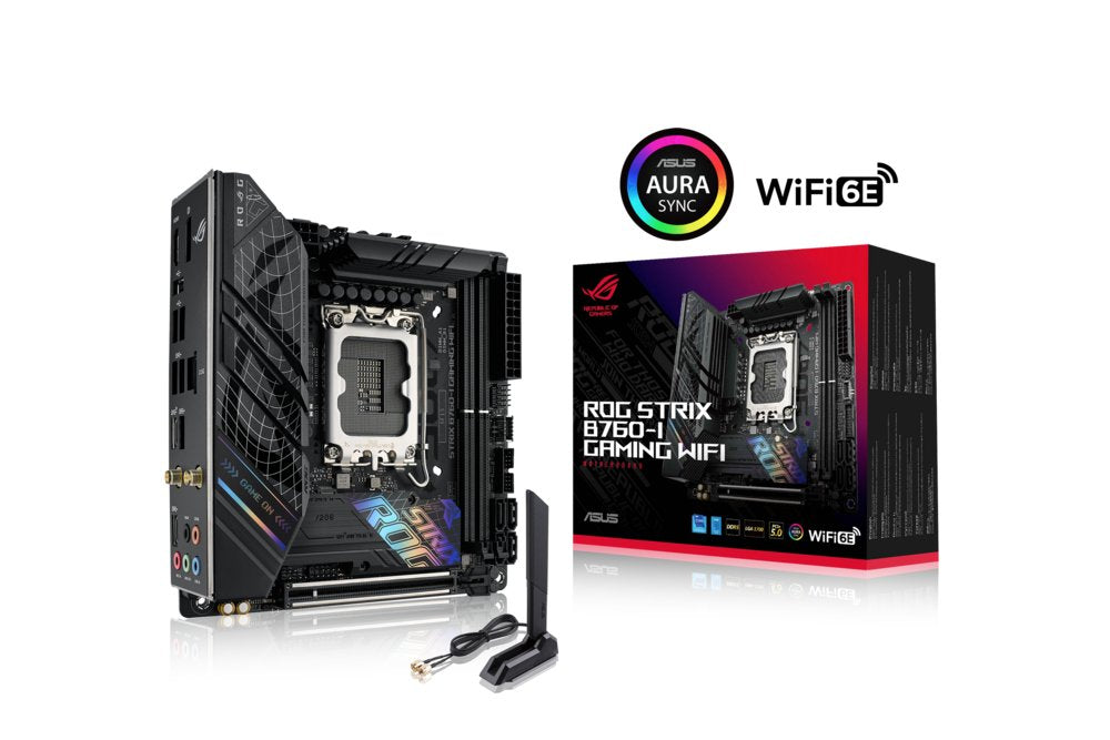 ASUS ROG STRIX B760-I GAMING WIFI | Socket LGA 1700 | Intel B760 | 2xDDR5 | Mini-ITX | Moederbord - Matmuis - Matmuis