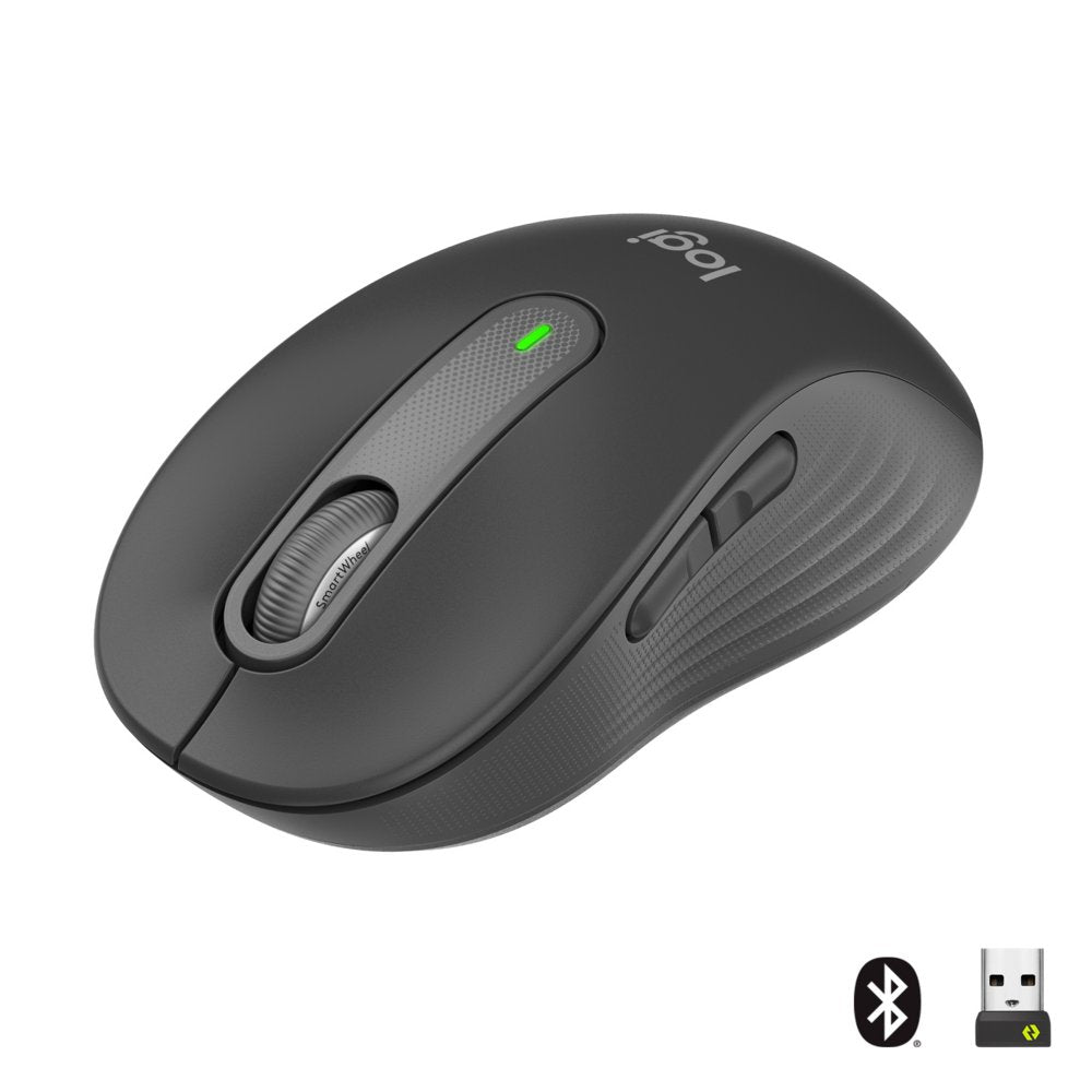 Logitech Signature M650 for Business | Draadloze Muis | Rechtshandig | RF + Bluetooth | 4000 DPI | Grafiet - Matmuis - Matmuis