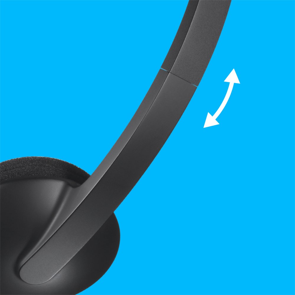 Logitech H340 | Bedrade On-Ear USB Headset | Zwart - Matmuis - Matmuis