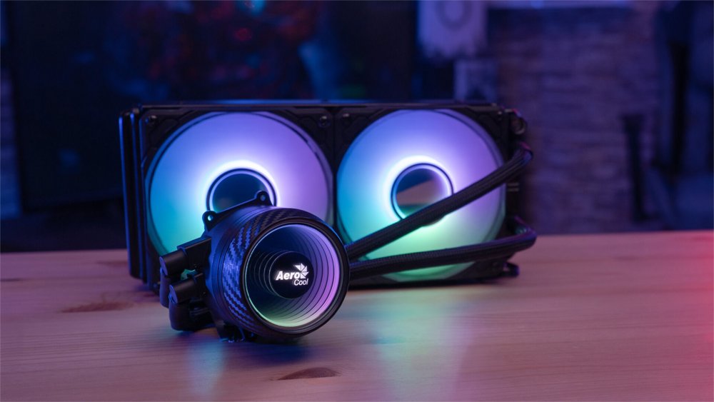 Aerocool Mirage L240 2 x 120MM ARGB RGB/GAMING Waterkoeler - Matmuis