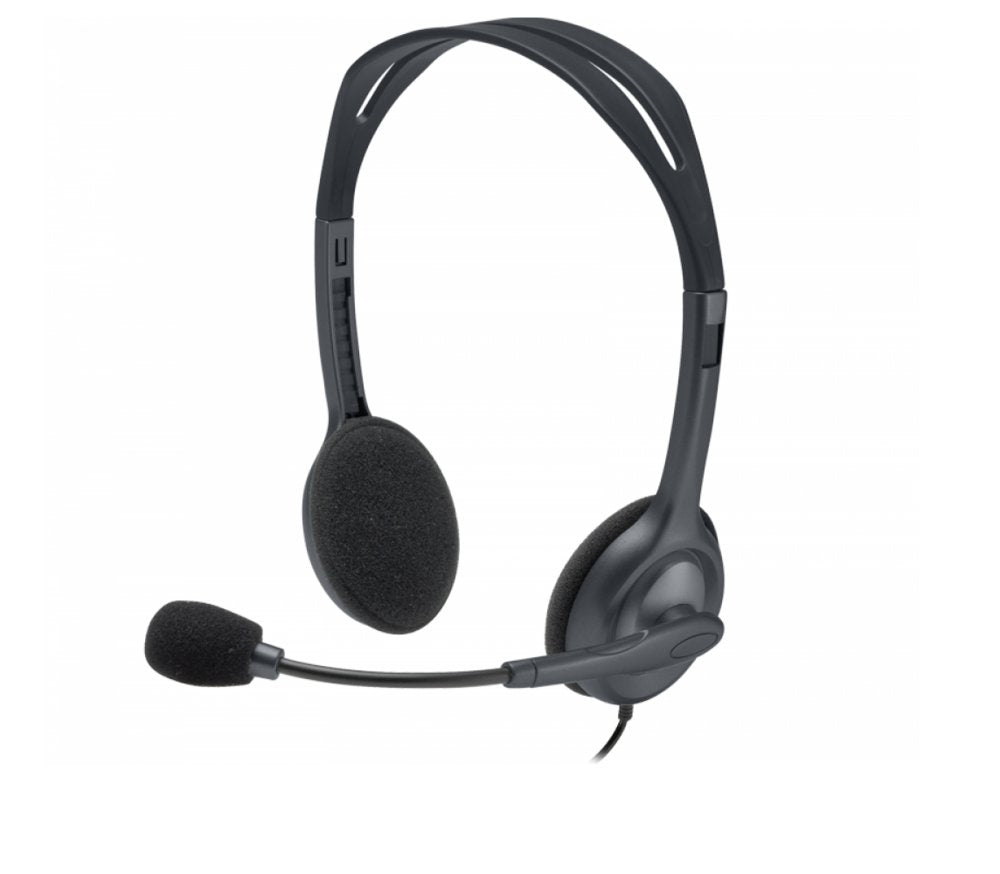 Logitech H111 | On-Ear Bedrade 3,5mm Koptelefoon met Microfoon | Grijs - Matmuis