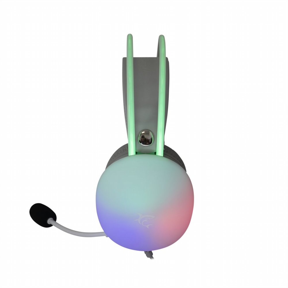 White Shark Firefly RGB | On-Ear Gaming Headset | 3,5mm Connector & USB-A | Wit - Matmuis - Matmuis