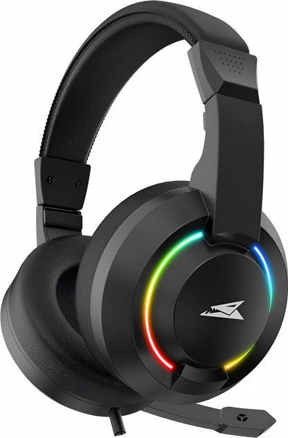 Baracuda HYDRA RGB Rainbow | Gaming Headset 3,5mm & USB | Zwart - Matmuis - Matmuis