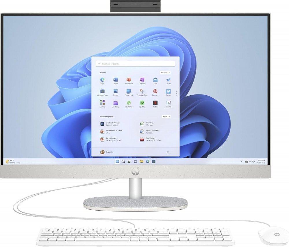 HP All-in-One 24-cr0089ny | 23.8'' Full HD IPS Touchscreen | Intel Core i5-1334U | 8GB RAM | 512GB SSD | W11 Professional - Matmuis - Matmuis