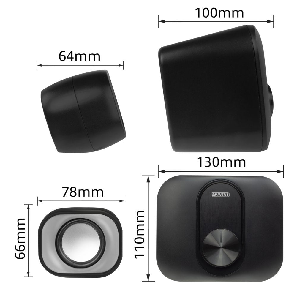 Eminent EM3515 | 2.1 Luidsprekerset | Heldere Geluidskwaliteit | 40W RMS - Matmuis - Matmuis