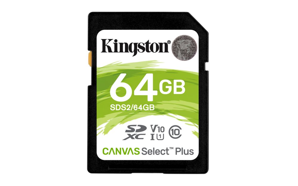 Kingston Canvas Select Plus | SDXC | 64GB | Class 10 | UHS-I U1 - Matmuis