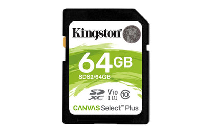 Kingston Canvas Select Plus | SDXC | 64GB | Class 10 | UHS-I U1 - Matmuis