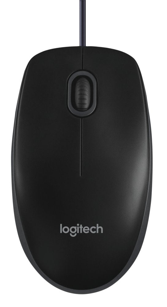 Logitech B100 | Bedrade Muis | Links- en Rechtshandig | USB-A | 800 DPI | Zwart - Matmuis - Matmuis