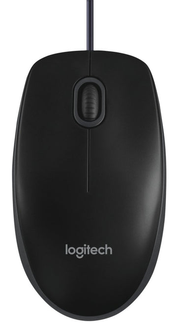 Logitech B100 | Bedrade Muis | Links- en Rechtshandig | USB-A | 800 DPI | Zwart - Matmuis - Matmuis