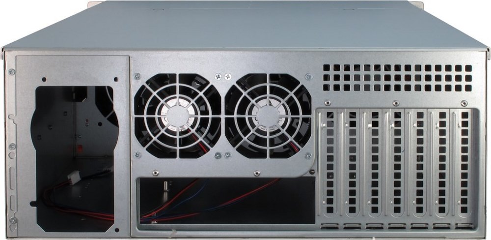 Inter-Tech IPC 4U-4420 | Server Rack Case | Zwart/Roestvrijstaal - Matmuis