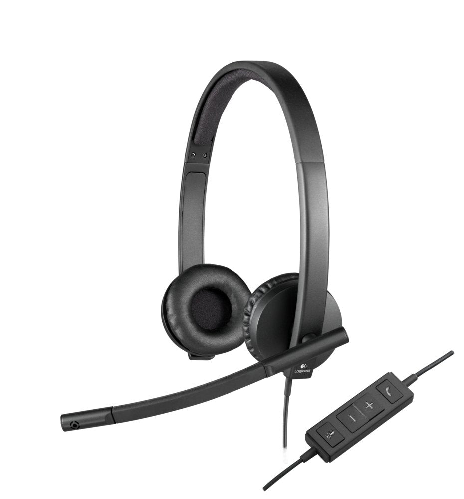 Logitech H570e | Bedrade On-ear USB-A Headset | Zwart - Matmuis - Matmuis