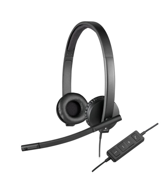 Logitech H570e | Bedrade On-ear USB-A Headset | Zwart - Matmuis - Matmuis