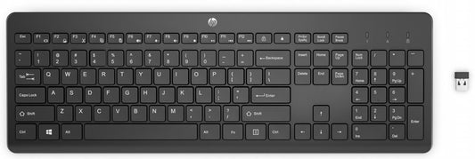 HP 230 | Draadloos Toetsenbord | met USB-A ontvanger | Zwart - Matmuis - Matmuis