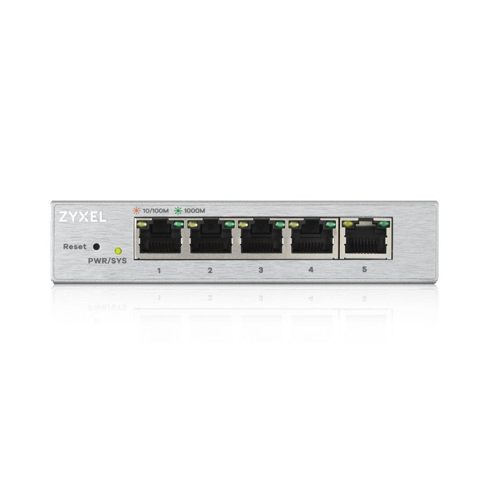 Zyxel GS1200-5 | Managed Switch | 5 Poorten | Gigabit Ethernet (10/100/1000 Mbps) | Zilver - Matmuis