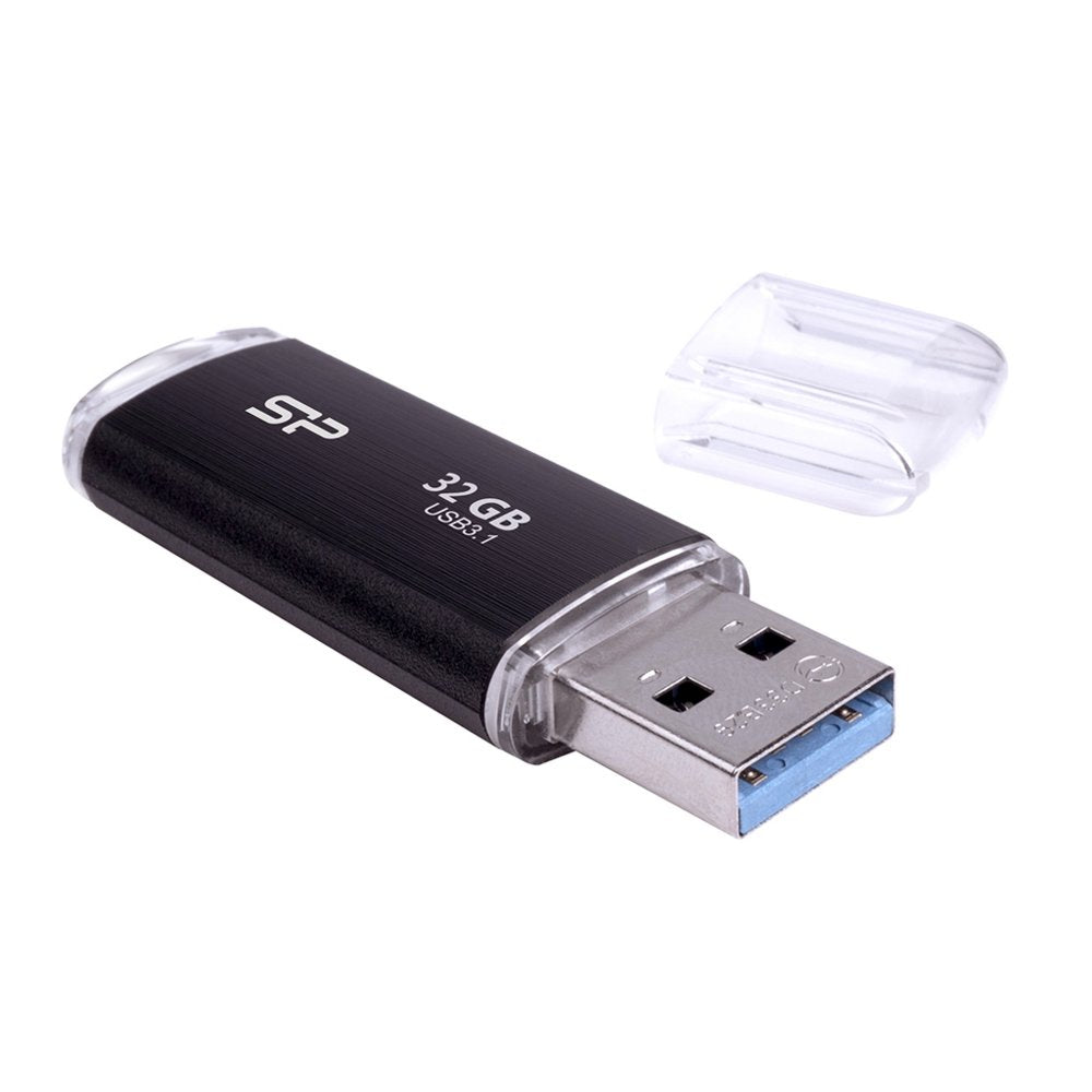 Silicon Power Blaze B02 | 32GB USB-A 3.2 Flash Drive | Zwart - Matmuis