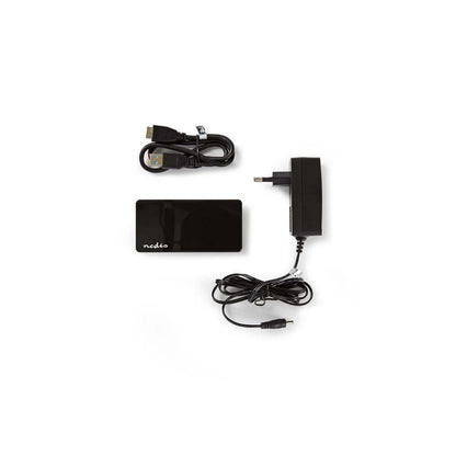 Nedis UHUBU3420BK | Interface Hub USB 3.2 Gen 1 (3.1 Gen 1) Micro-B | Zwart - Matmuis