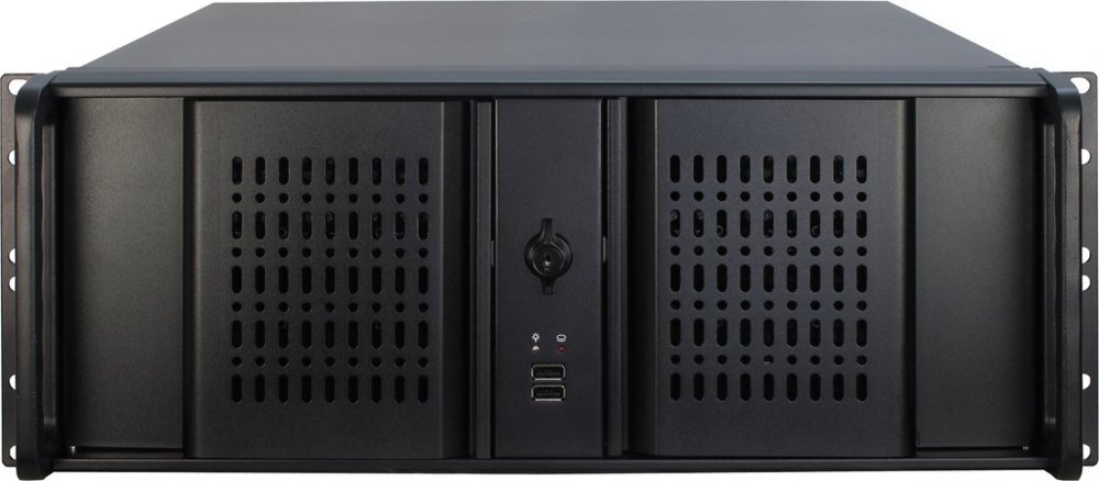 Inter-Tech IPC 4U-4098-S | Server Rack Case | Zwart - Matmuis