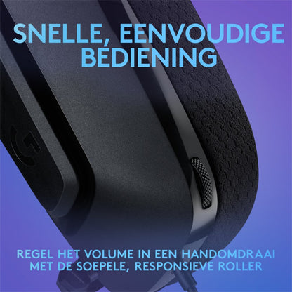 Logitech G335 | On-Ear Gaming Headset 3,5mm Connector | Zwart - Matmuis - Matmuis