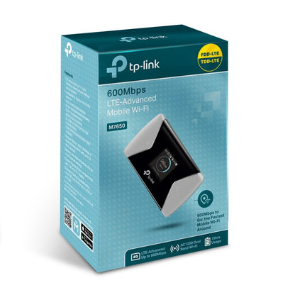 TP-Link M7650 | Mobiele WiFi (4G LTE) Router | 600 Mbit/s | Zwart - Matmuis - Matmuis