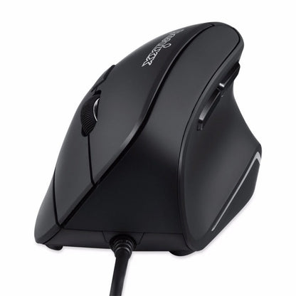 Perixx PERIMICE-515 II | Ergonomische Bedrade Muis | Rechtshandig | USB-A | 1600 DPI | Zwart - Matmuis
