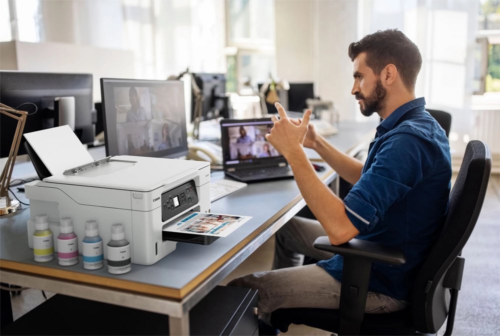 Canon MAXIFY GX3050 | All-in-One Inkjetprinter | A4 | 600 x 1200 DPI | Wi-Fi | Kleur - Matmuis - Matmuis