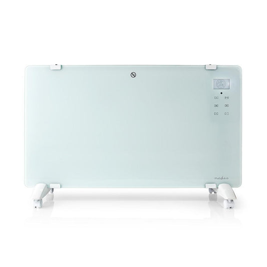 Nedis WIFIHTPL20FWT | Slimme Wi-Fi convectorkachel | 2000 W | Glazen frontpaneel | IP24 | Wit - Matmuis
