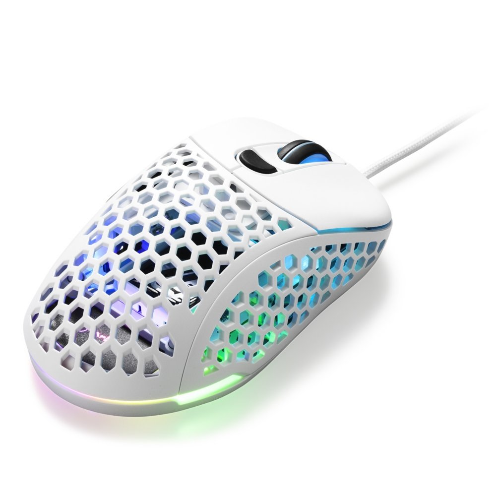Sharkoon Light² 200 | Bekabelde Gaming Muis | Links- en Rechtshandig | USB-A | 16000 DPI | Wit - Matmuis - Matmuis