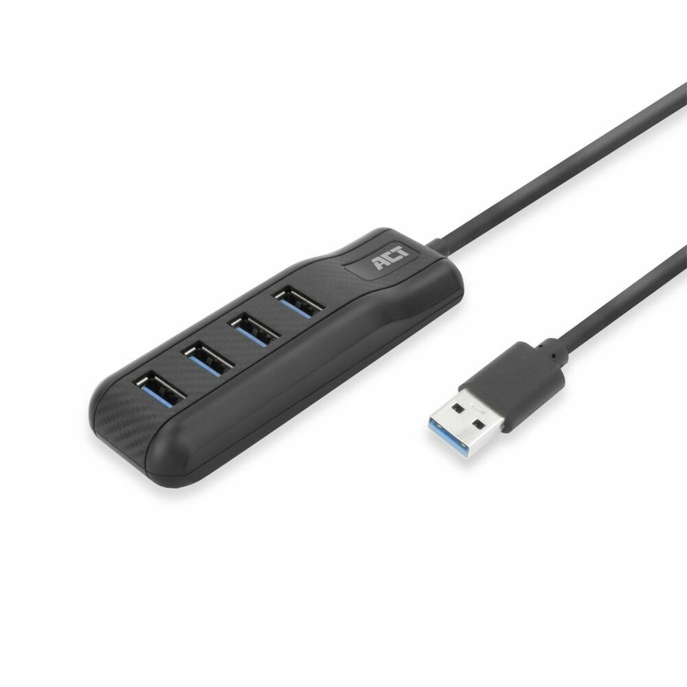 ACT AC6320 | USB 3.2 Gen 1 Interface Hub | Type-A | 5 Gbps | Zwart - Matmuis - Matmuis