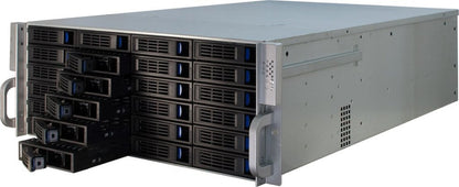 Inter-Tech 4U-4424 | Server Rack Case | Zwart/Zilver - Matmuis
