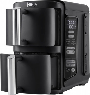 Ninja SL300EU Airfryer | Dubbele Mand | 7,6 Liter | Vrijstaand | 1750 Watt | Zwart - Matmuis