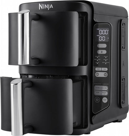 Ninja SL300EU Airfryer | Dubbele Mand | 7,6 Liter | Vrijstaand | 1750 Watt | Zwart