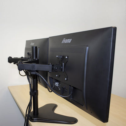 ACT AC8320 | Verstelbare Monitor-bureausteun | Tot 32" | Max 8kg | VESA 100x100 | 2 Monitoren - Matmuis - Matmuis