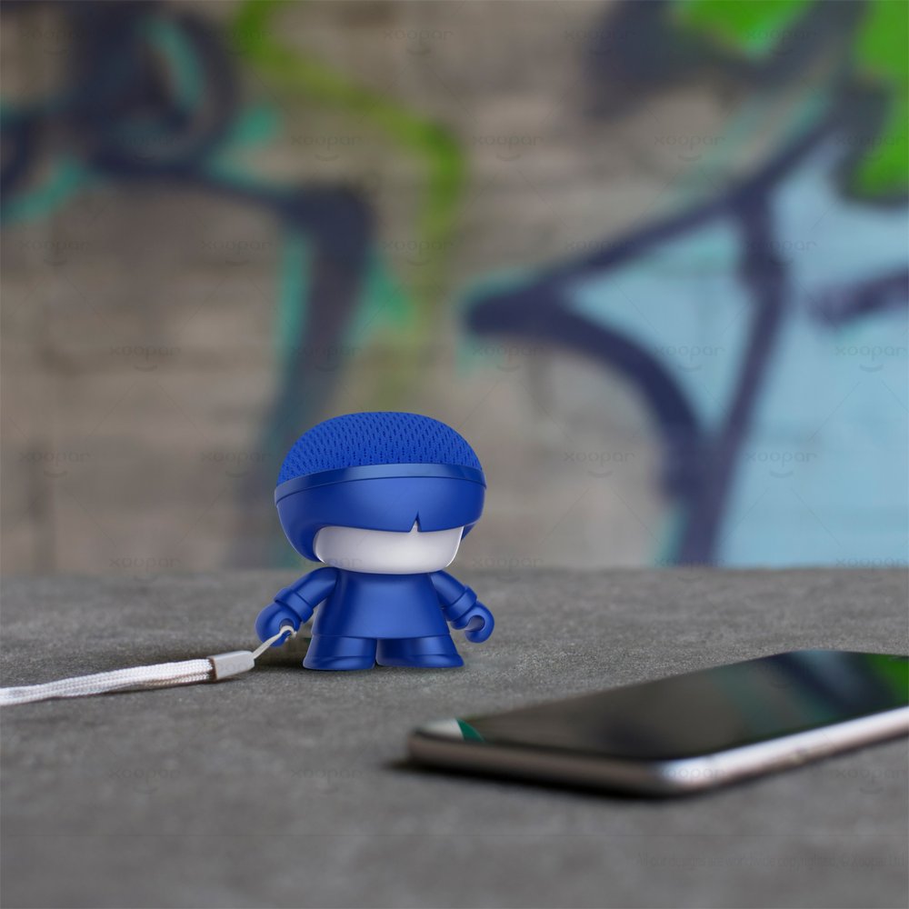 Xoopar | Mini Xboy Portable Bluetooth Speaker | LED Blauw - Matmuis
