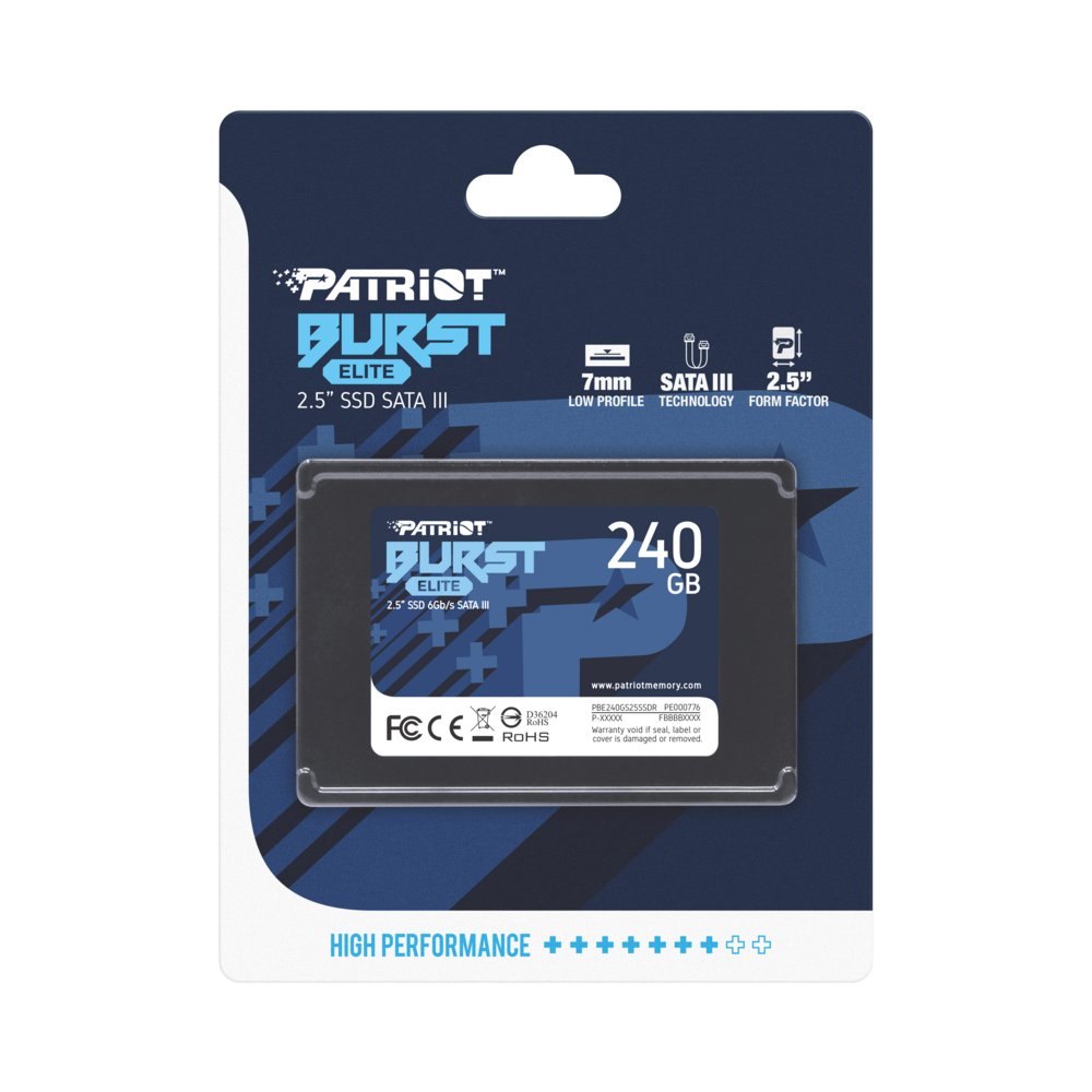 Patriot Burst Elite | 240GB SATA SSD | 2.5 inch | SATA III - Matmuis