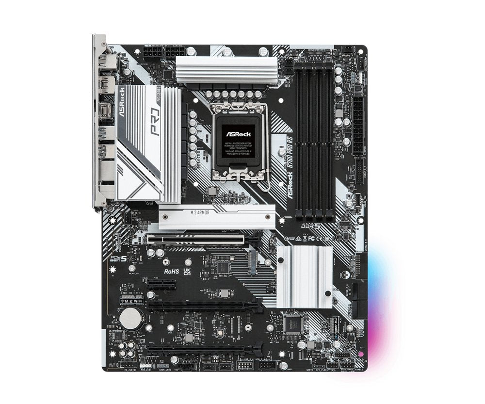 Asrock B760 PRO RS | Socket LGA 1700 | Intel B760 | 4xDDR5 | Micro-ATX | Moederbord - Matmuis - Matmuis